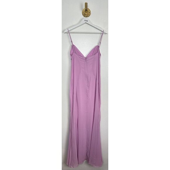 HOUSE OF CB Loren Georgette Mermaid Gown in Pink Size Medium - Picture 11 of 16